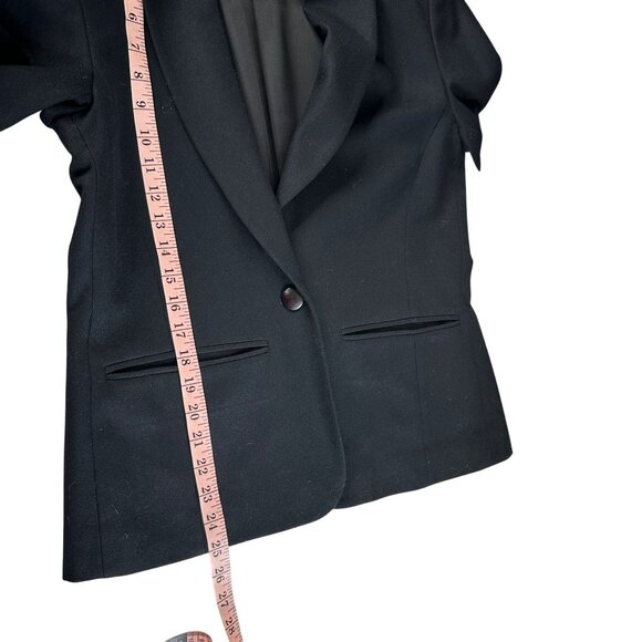 Pendleton 100% Wool Blazer Black Tailored Classic Workwear Jacket Sz 6 - Picture 9 of 9